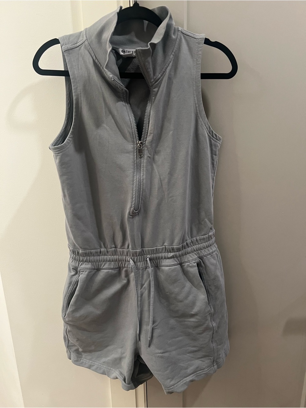 Athleta Grey Sleeveless Romper